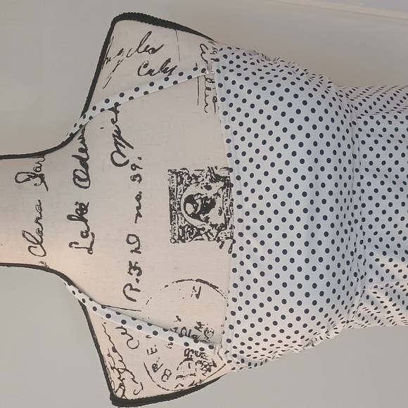 Polka Dot Halter Tankini Swim Top - Picture 4 of 5